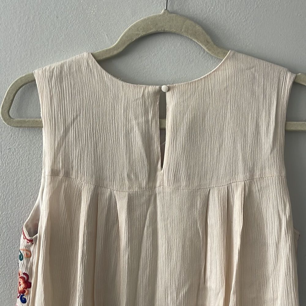 En Creme Floral Embroidered Boho Chic Dress size small - Picture 6 of 6